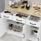 Buffet bahut de ferme avec 3 tiroirs et 3 portes
