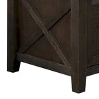 Table à manger hauteur comptoir avec armoire et rallonge papillon, gris