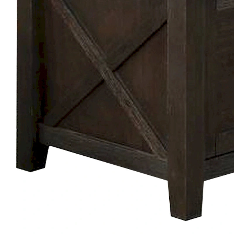 Table à manger hauteur comptoir avec armoire et rallonge papillon, gris