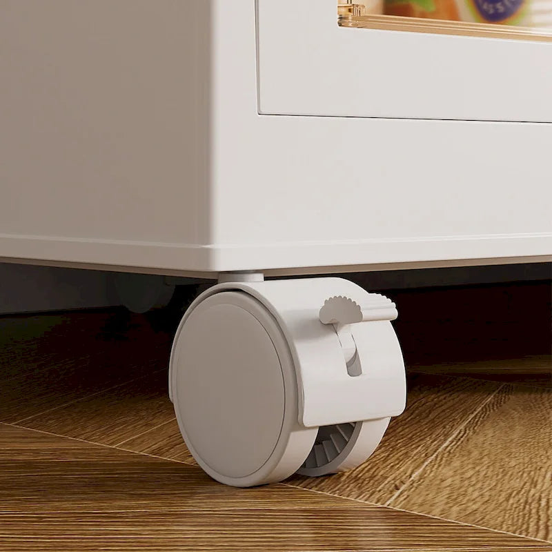 Armoire de rangement portable pour enfants avec tringles à suspendre et portes magnétiques