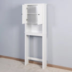 Meuble de rangement de salle de bain au-dessus des toilettes avec étagère réglable
