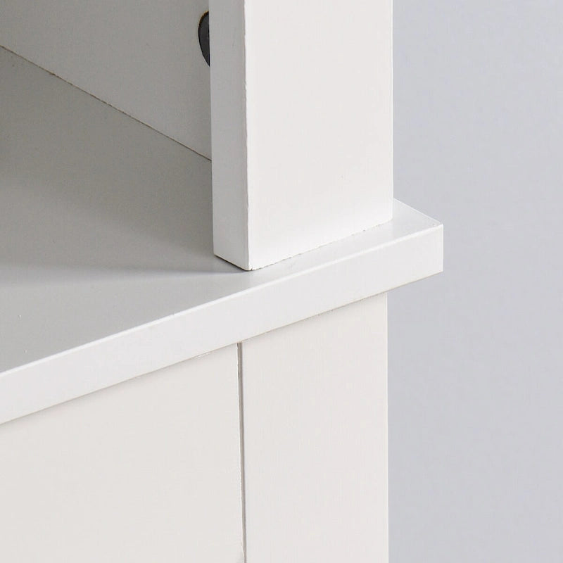 Meuble de rangement de salle de bain au-dessus des toilettes avec étagère réglable