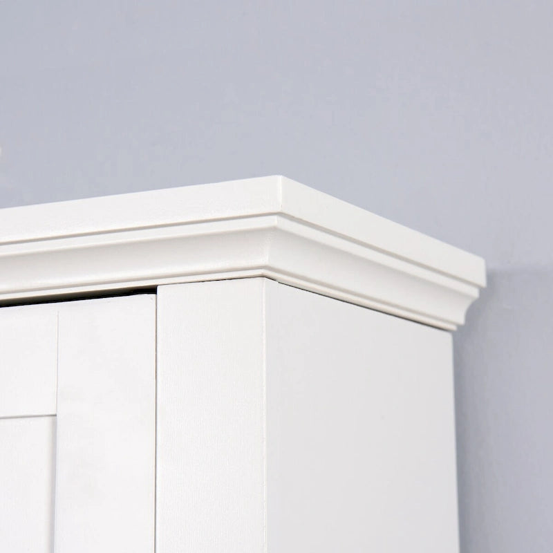 Meuble de rangement de salle de bain au-dessus des toilettes avec étagère réglable