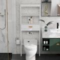 Meuble de rangement WC avec tiroir et 2 étagères ouvertes