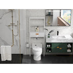 Meuble de rangement WC avec tiroir et 2 étagères ouvertes
