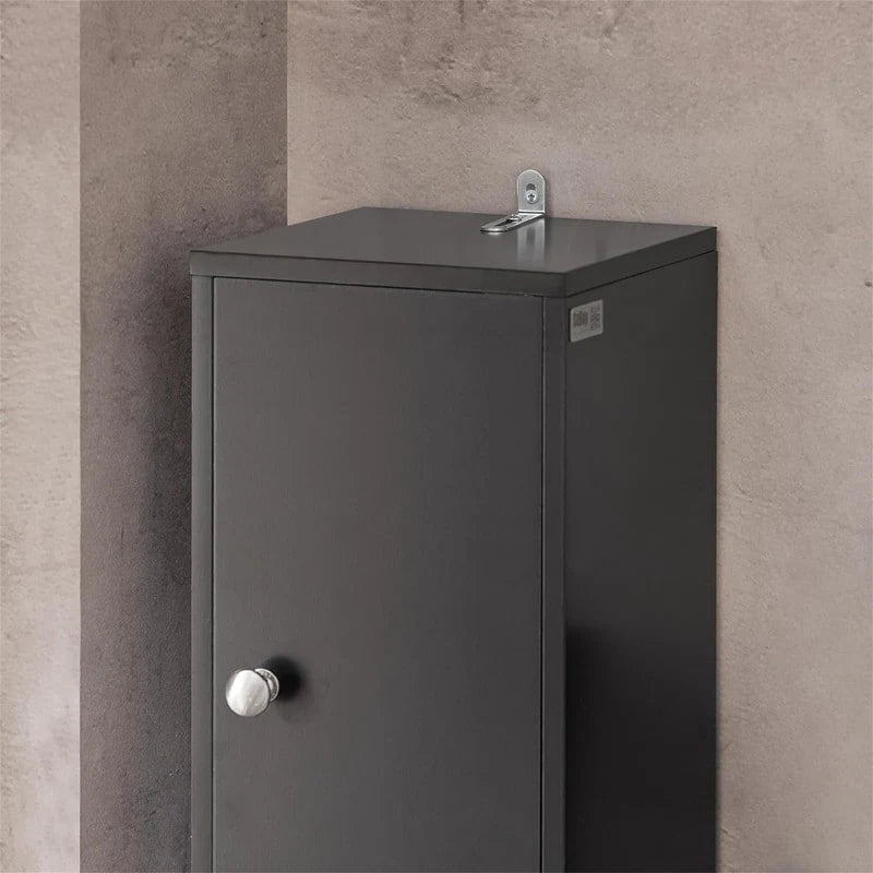 Armoire de salle de bain haute avec tiroir, compartiments et placards