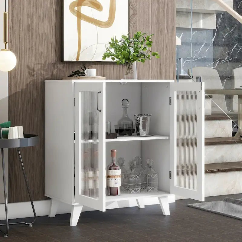 Buffet de salle à manger avec 2 portes et étagère réglable