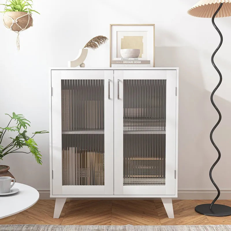 Buffet de salle à manger avec 2 portes et étagère réglable
