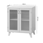 Buffet de salle à manger avec 2 portes et étagère réglable